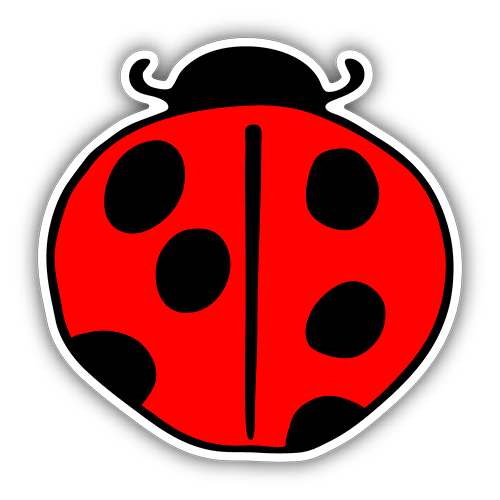 Ladybug Mini Sticker 346 Root Concepts