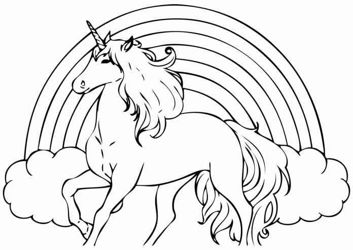 Desenhos para imprimir e colorir Unicórnio 32 Fichas e Atividades