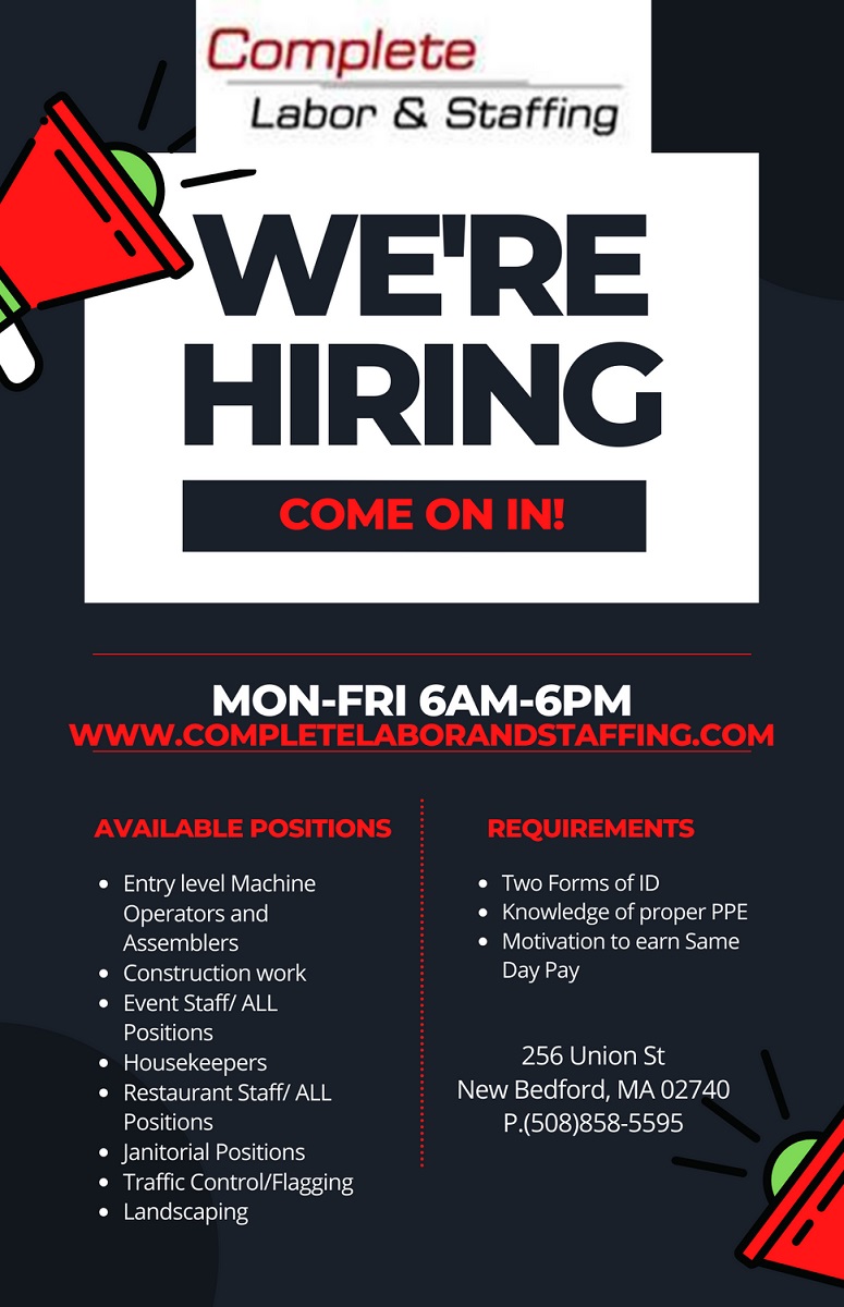 Complete Labor & Staffing is hiring for Housekeepers and Landscapers
