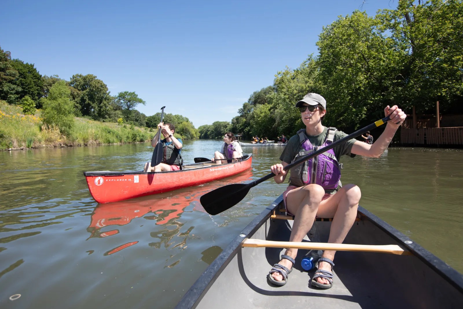 Canoeing on the Chicago River Newberry Library