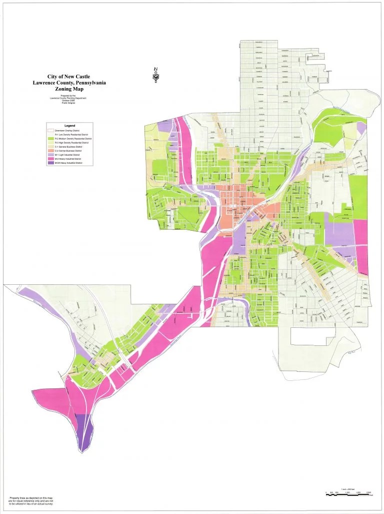 City Zoning Map The City of New Castle, Pennsylvania