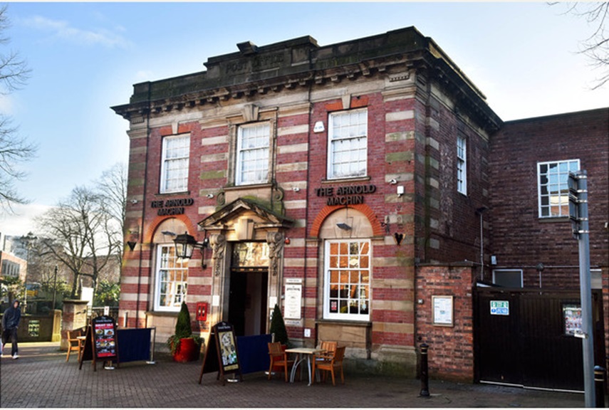 The Arnold Machin to NewcastleUnderLyme