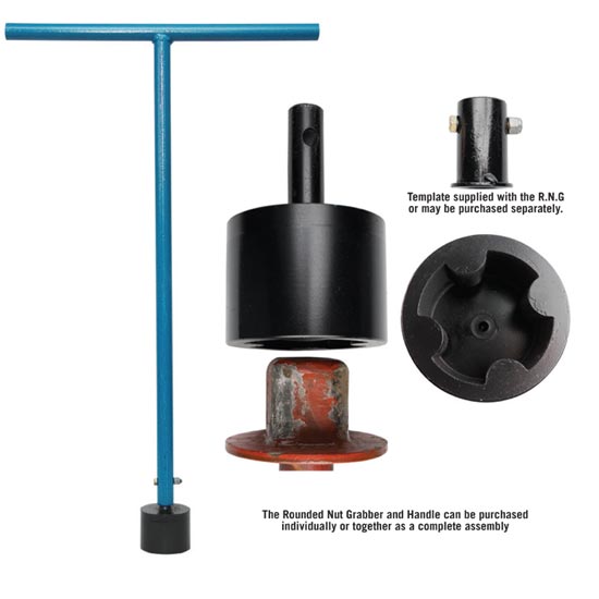 Rounded Nut Grabber Complete Assembly