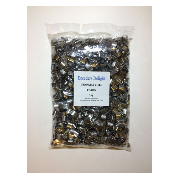"J" Clips Stainless Steel 1kg Newcraft