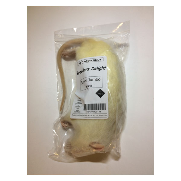 Breeders Delight Frozen Rats Super Jumbo 1pk Newcraft