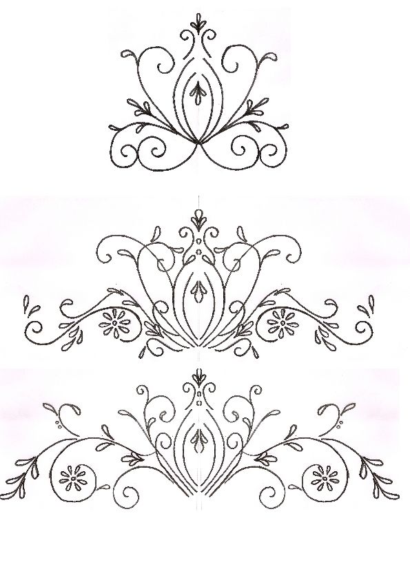 12 Scroll Design Template For Cakes Images Cake Decorating Scroll