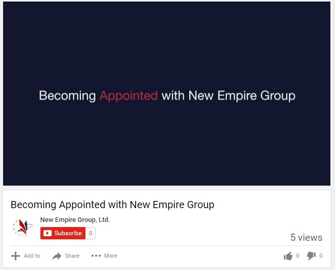 How to Appointed with New Empire Group, Ltd. New Empire Group
