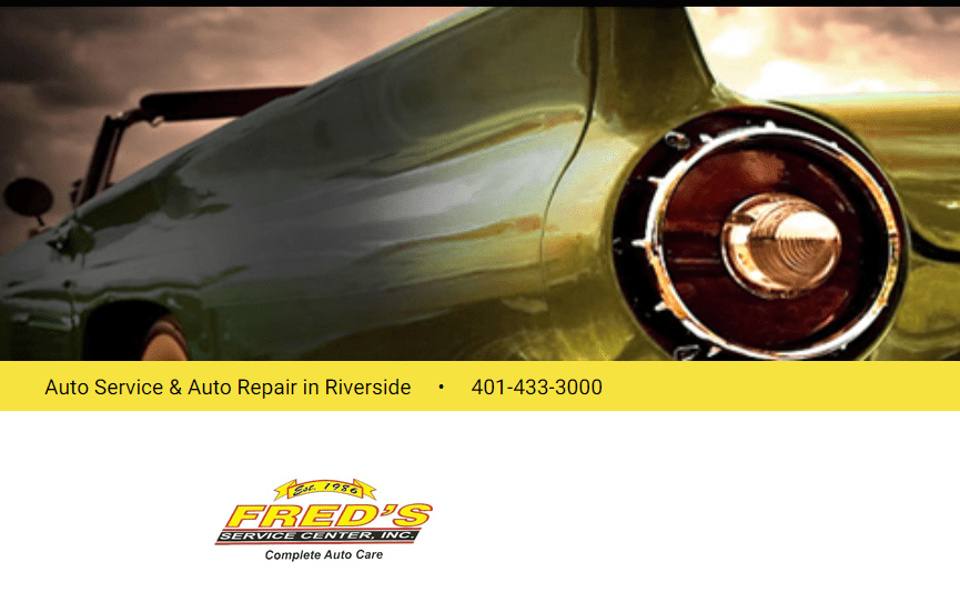 RI Riverside Annual Car Show at Fred's Auto Service Center