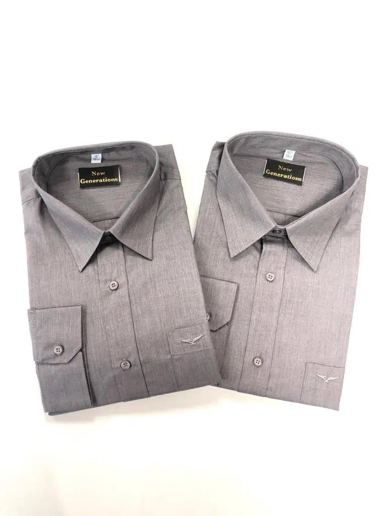 Twin Pack Long Sleeve Shirt Grey New Generations