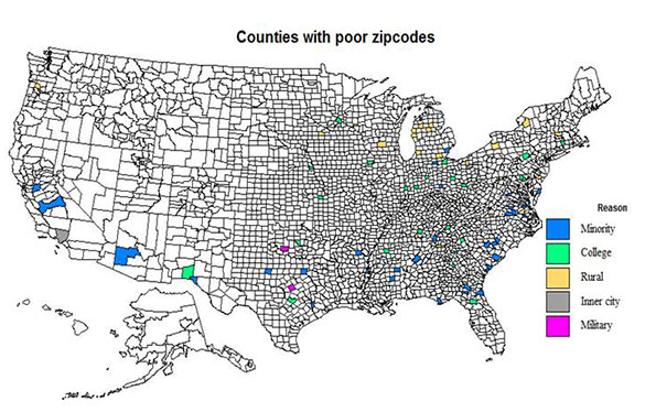 Rich, Poor, and Unequal Zip Codes