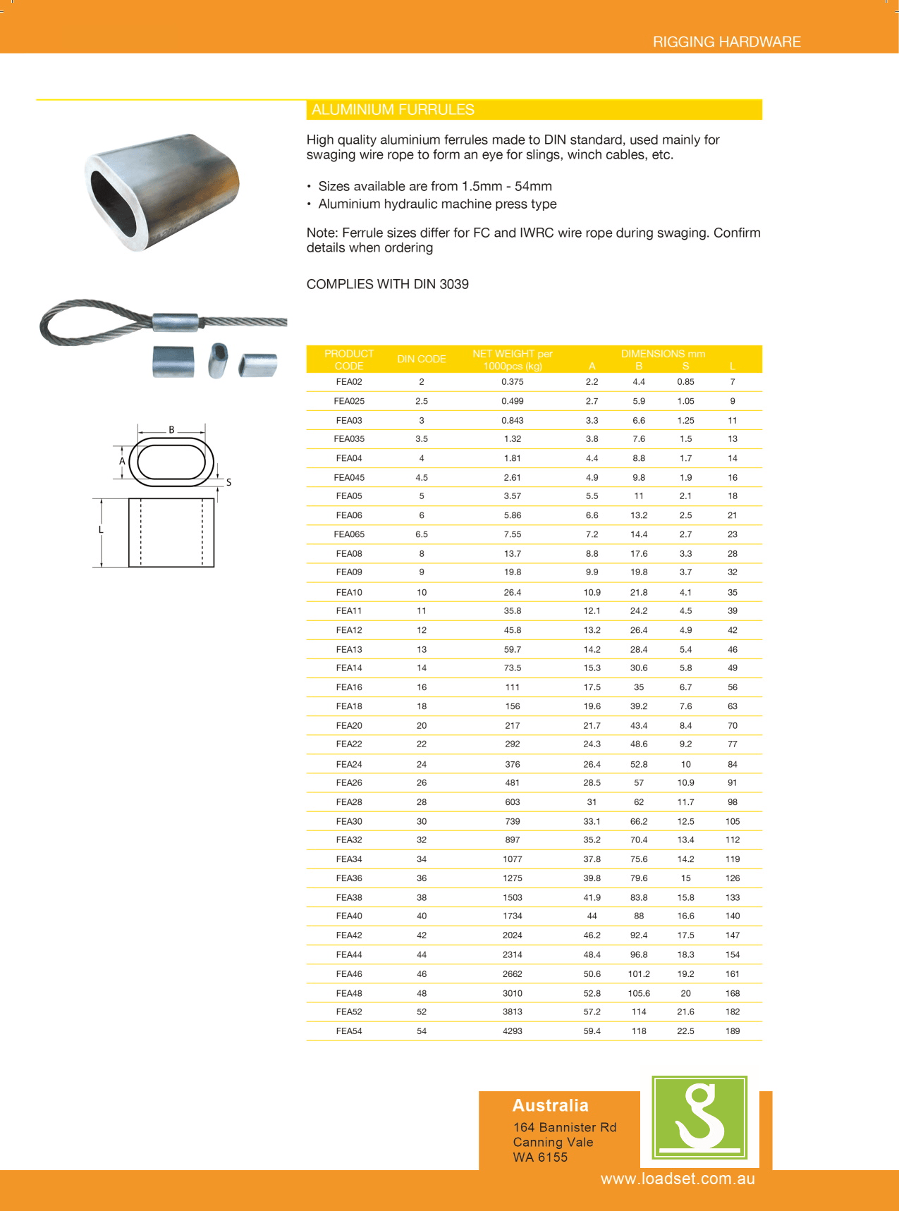 Steel Wire Rope Ferrules New Height Lifting Lifting Equipment Slings