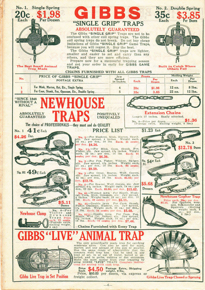 VINTAGE ANIMAL TRAPS