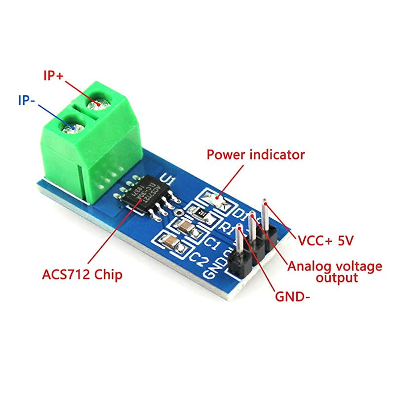 20A Range ACS712 Current Sensor New Multan Electronics