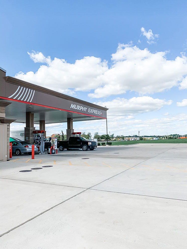 Murphy’s Express Gas Station New Path Construction
