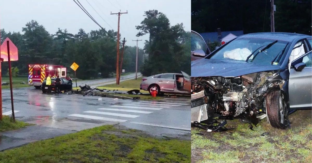 Twocar accident in Concord results in injuries, road closure Newport