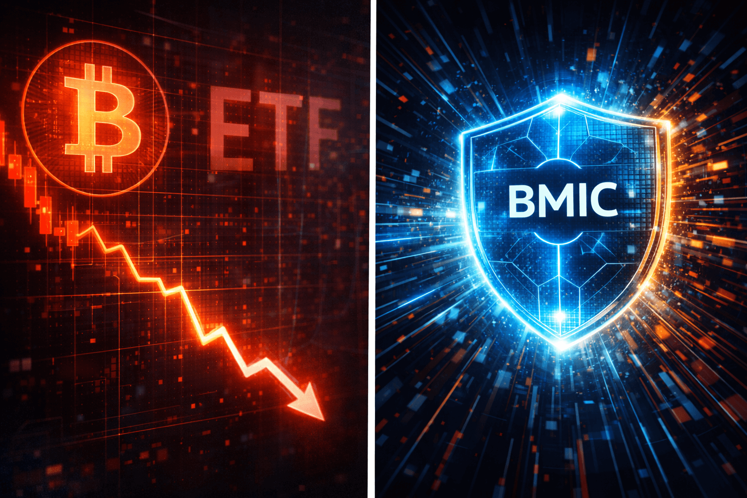 ETF Outflows Push Bitcoin Below $70K as BMIC Presale Grows