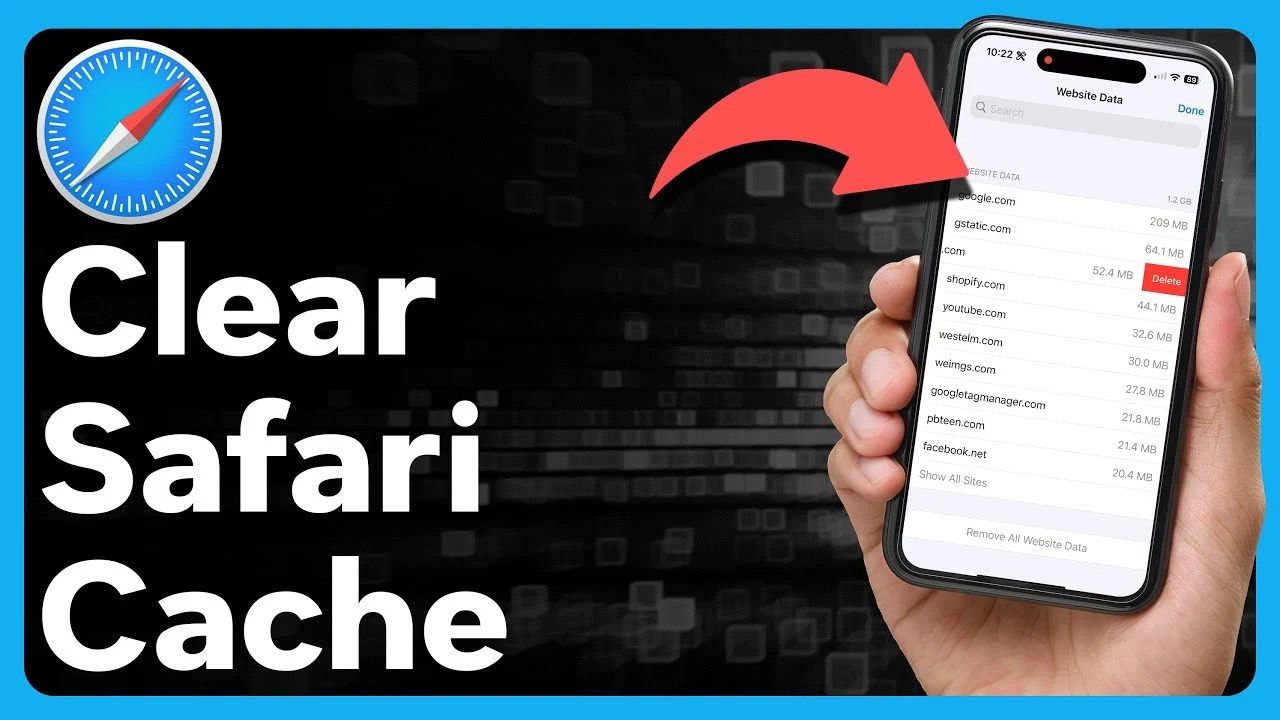 how to clear cache on iPhone Safari
