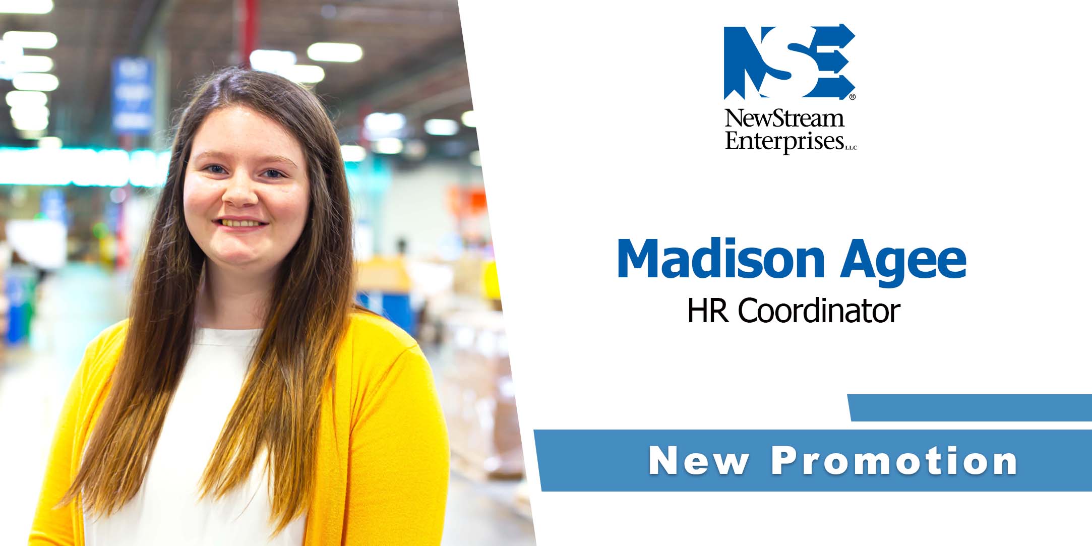 Agee Named HR Coordinator NewStream Enterprises