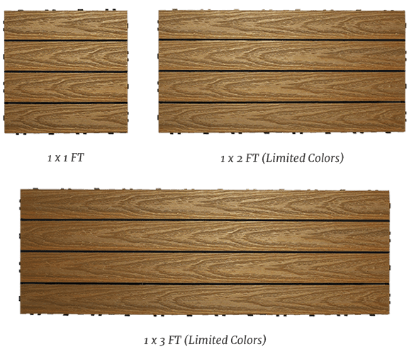 Wood Composite Quickdeck Tiles NewTechWood Canada