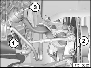31 12 080 Removing and installing/replacing both tension struts