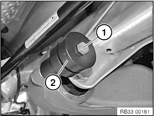 33 11 Removing and installing/replacing vibration absorber