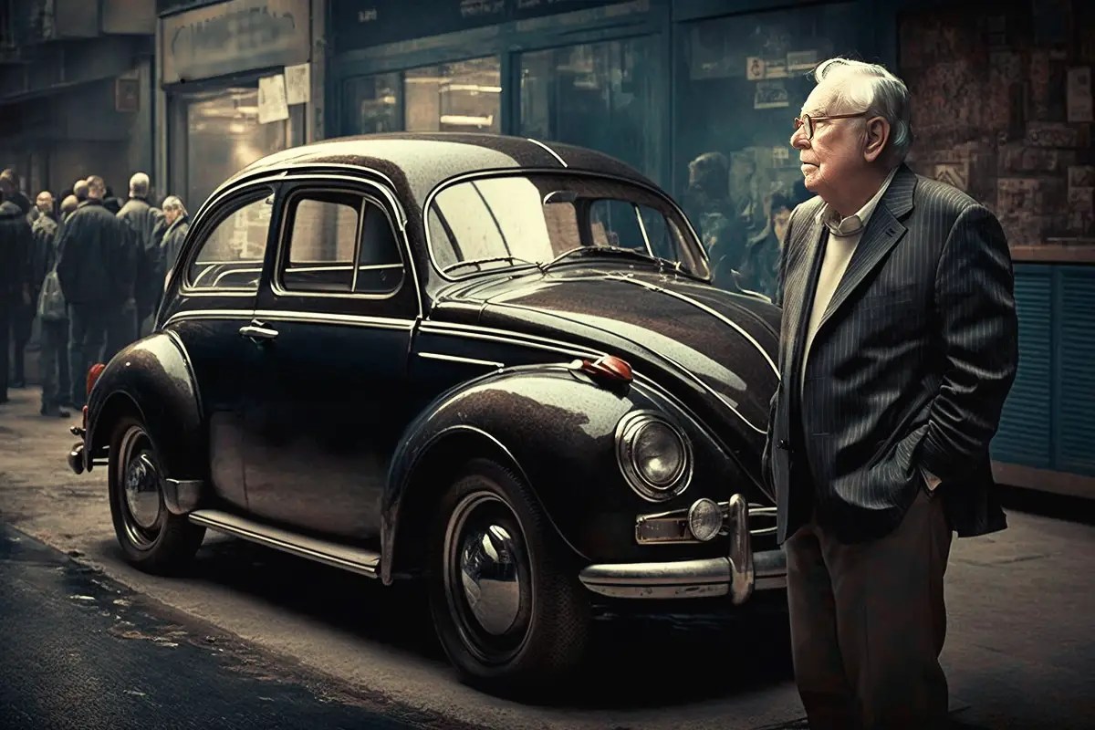 Warren Buffett Drives Old Car