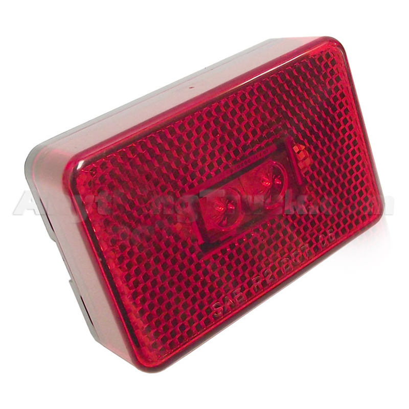Pro LED 178RC Red Rectangular LED Marker Light with Reflector Lens
