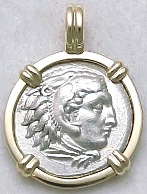 Bezel mounting Of Spanish colonial and ancient coins