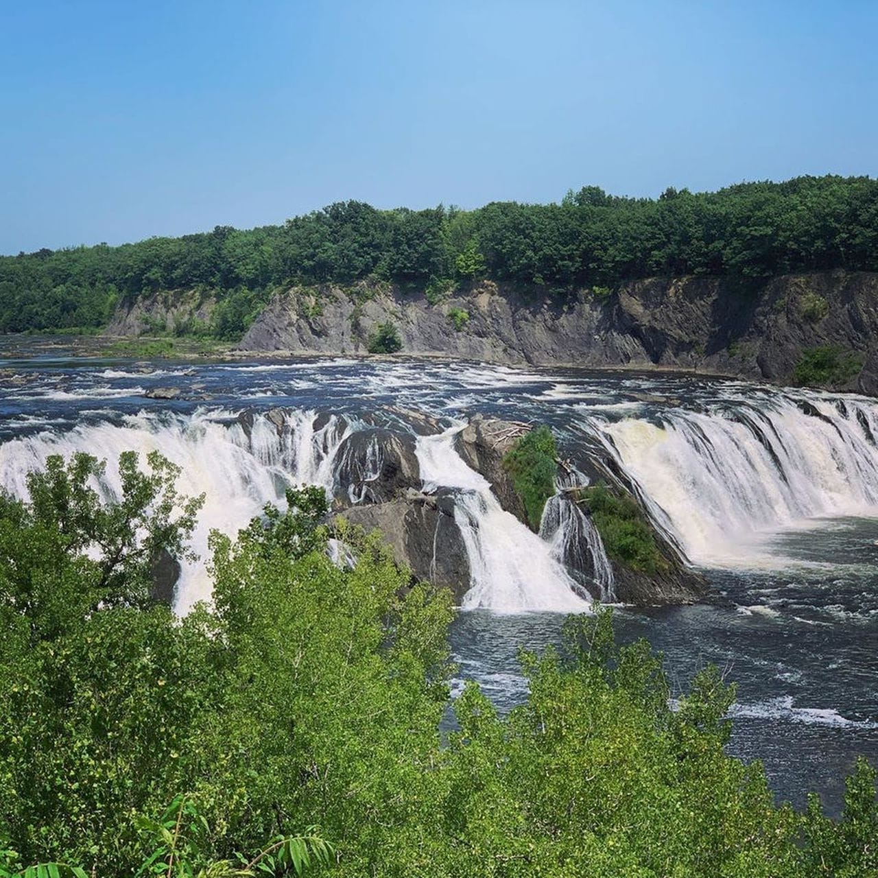 Cohoes Falls Cohoes NY New York by Rail