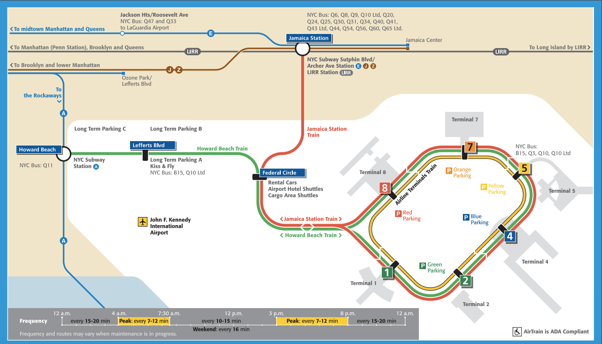 Jfk Airtrain Map New Yorker Tips