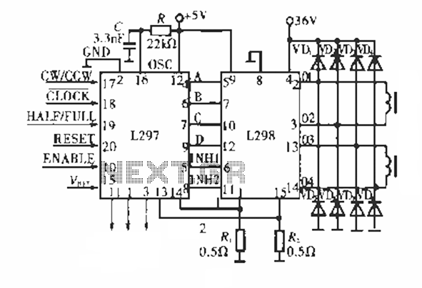 Bipolar stepper motor driver module circuit under Stepper Motor