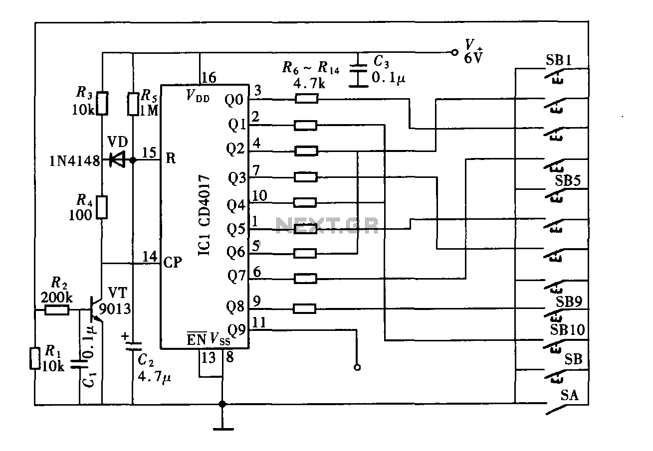 Cd4017 Circuit Diagram - Circuit Diagram