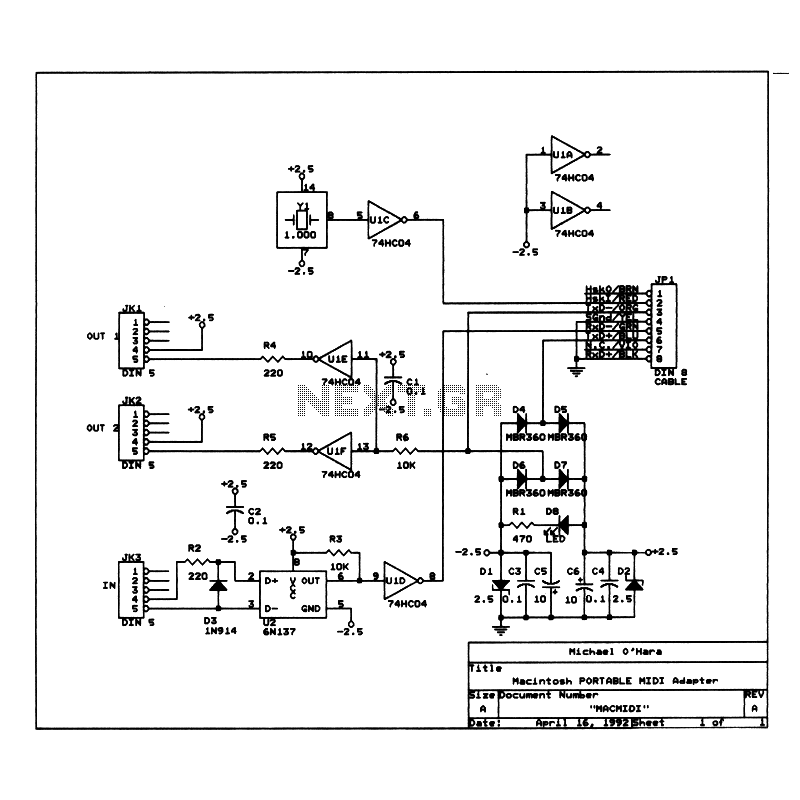 apple macintosh midi interface schematic basic version under Repository