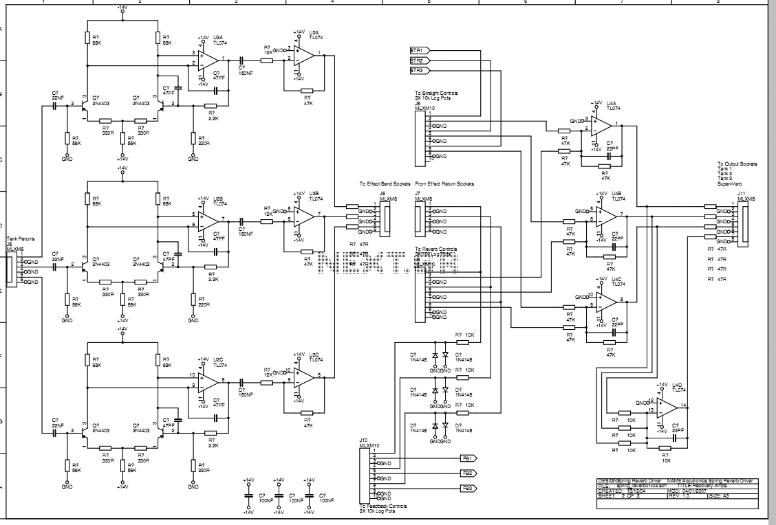 Spring Reverb Pedal Schematic