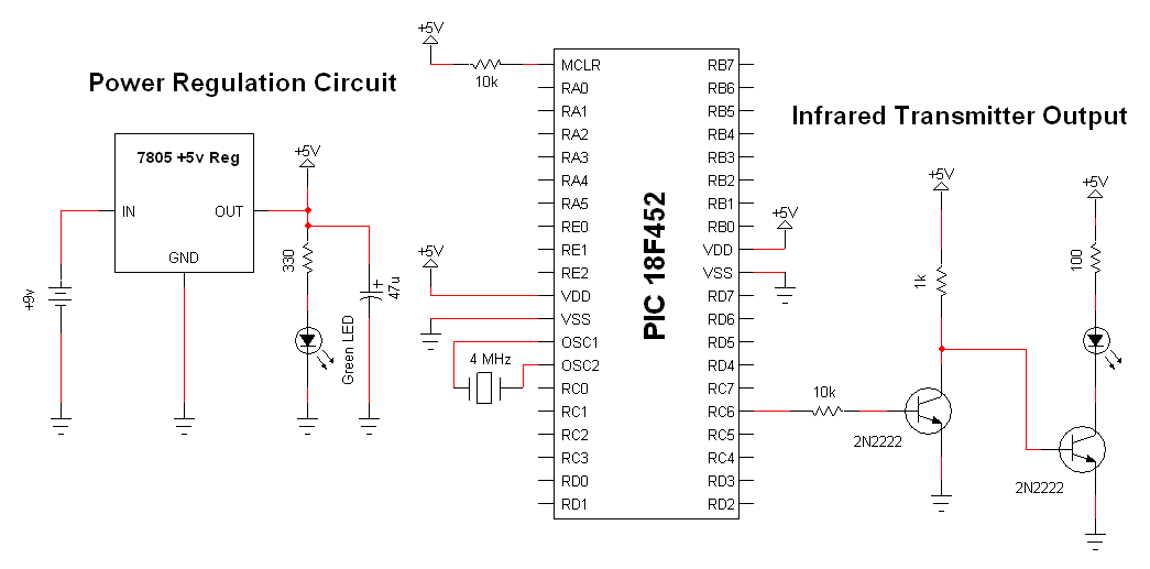 Wireless Infrared Link Circuit under Repository-circuits -48915- : Next.gr