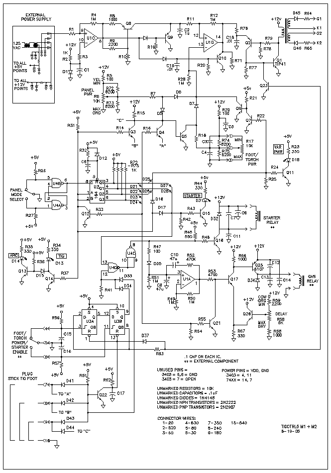 Tig Welder Circuit Schematic