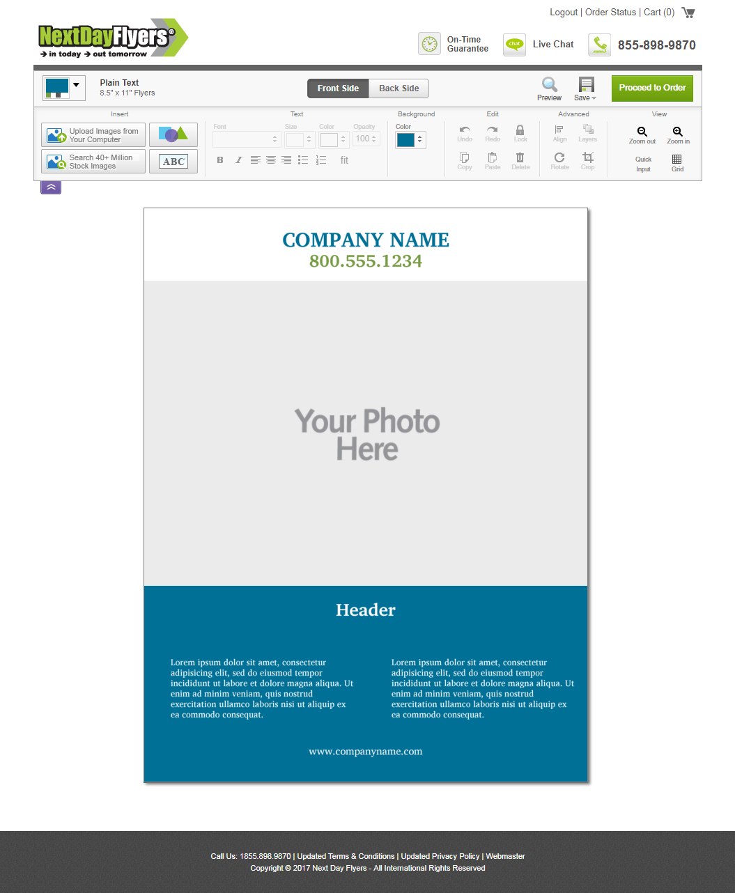 How do you use the Online Design Tool? NextDayFlyers Help Center