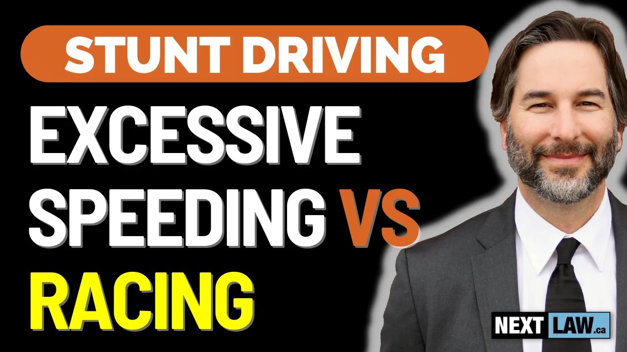 Ontario Stunt Driving Charges Excessive Speeding vs. Racing