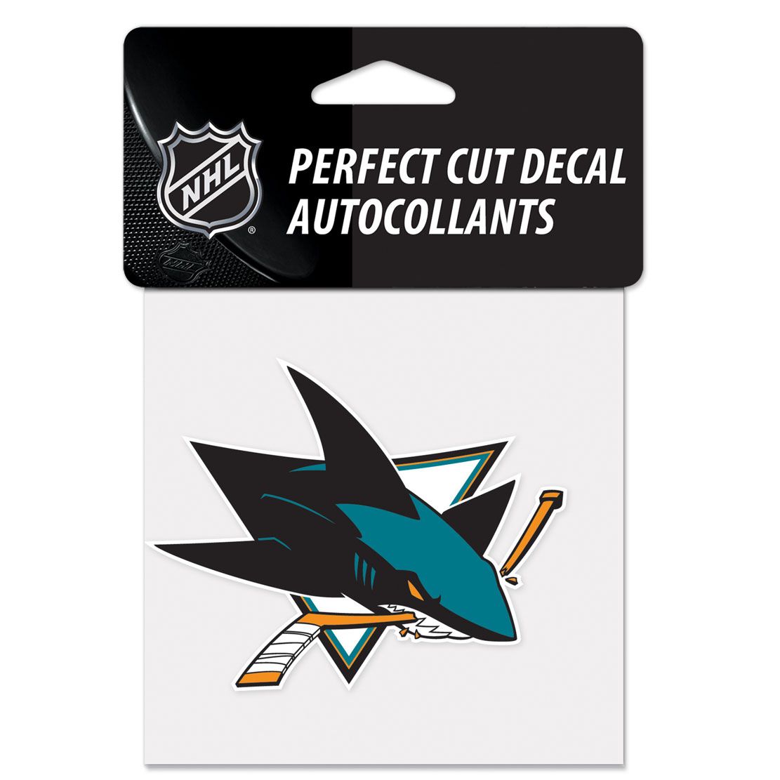 SAN JOSE SHARKS PERFECT CUT DECAL 4" X 4" Next Level Pro Shop