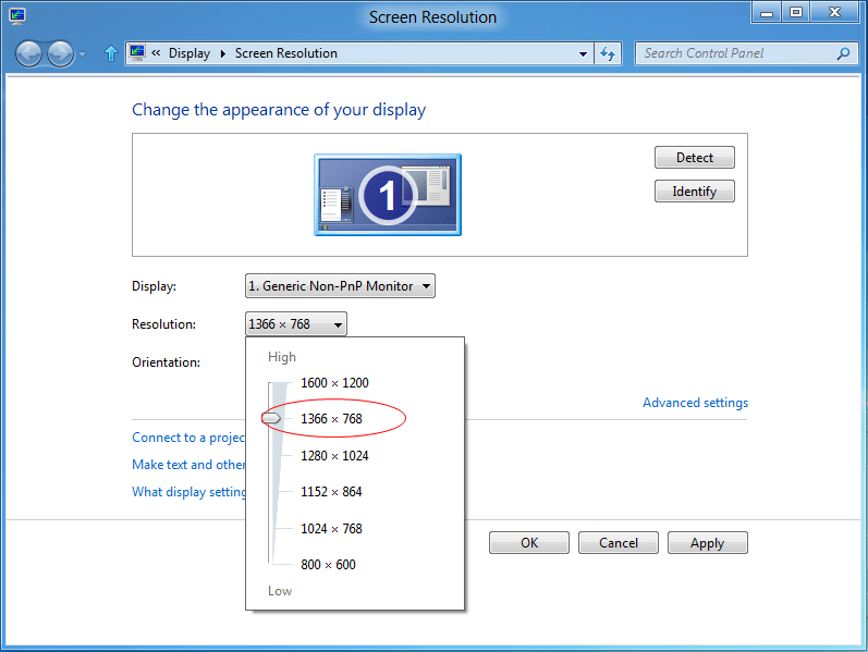 Running Windows 8 on VirtualBox with Additional Wide Screen Resolution