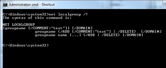 Windows 7 Tip How To Add Members To Local Group From Command Line NEXTOFWINDOWS COM