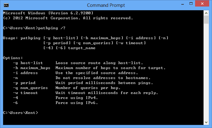 pathping windows 7