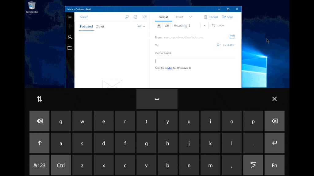 Teclado Eye Control - Nueva función de Windows: Eye Control para que los expertos de Windows prueben