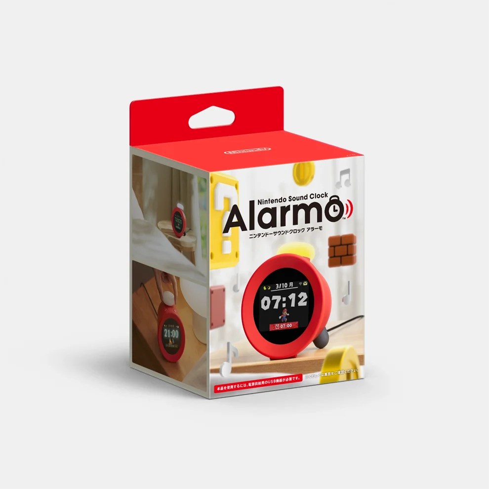 Nintendo Sound Clock Alarmo已在日本、美國、加拿大開賣。(圖・Nintendo)