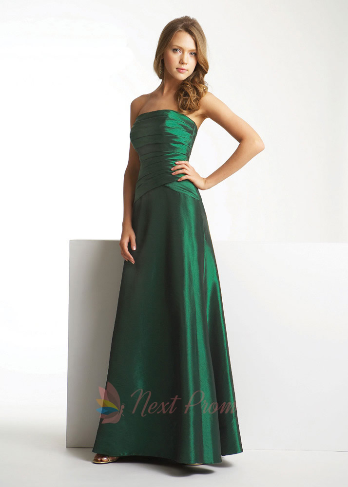 Dark Forest Green Prom Dress Fancy Bridesmaid Dresses