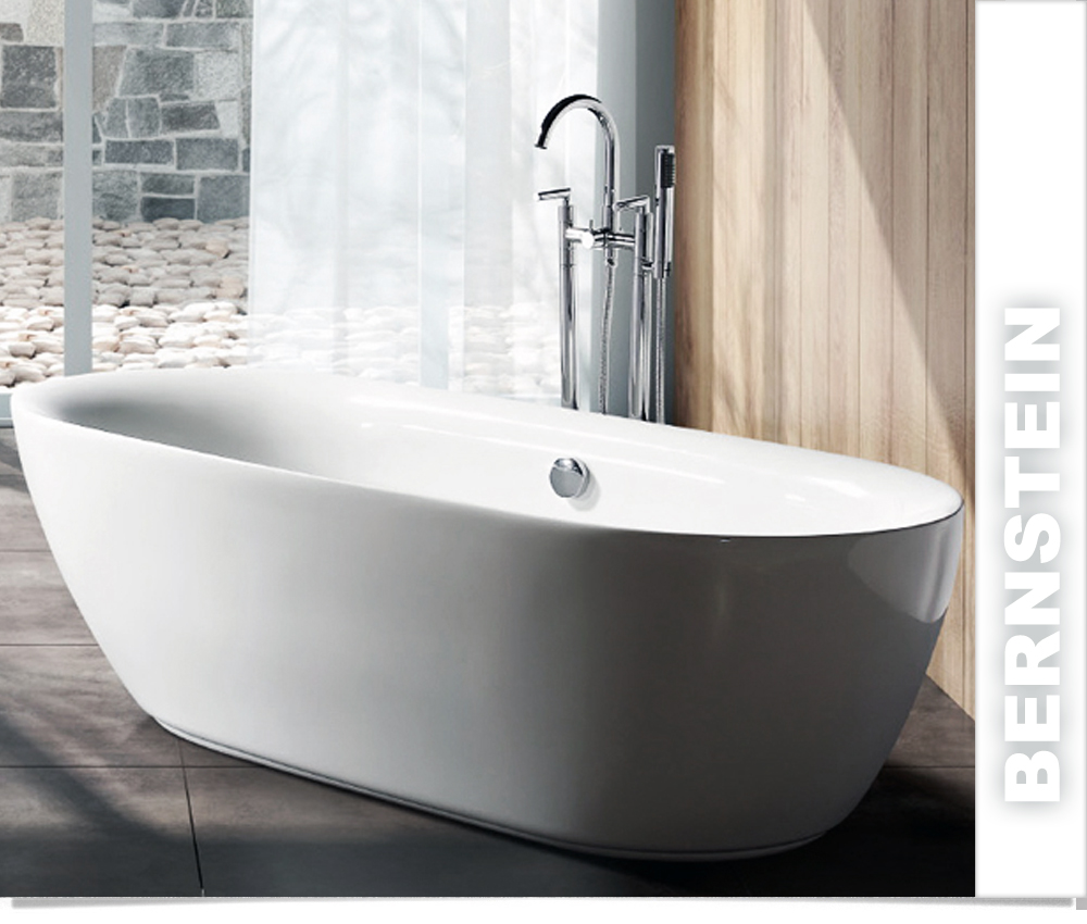 BERNSTEIN Design Badewanne Freistehende Wanne ROMA ACRYL Armatur eBay