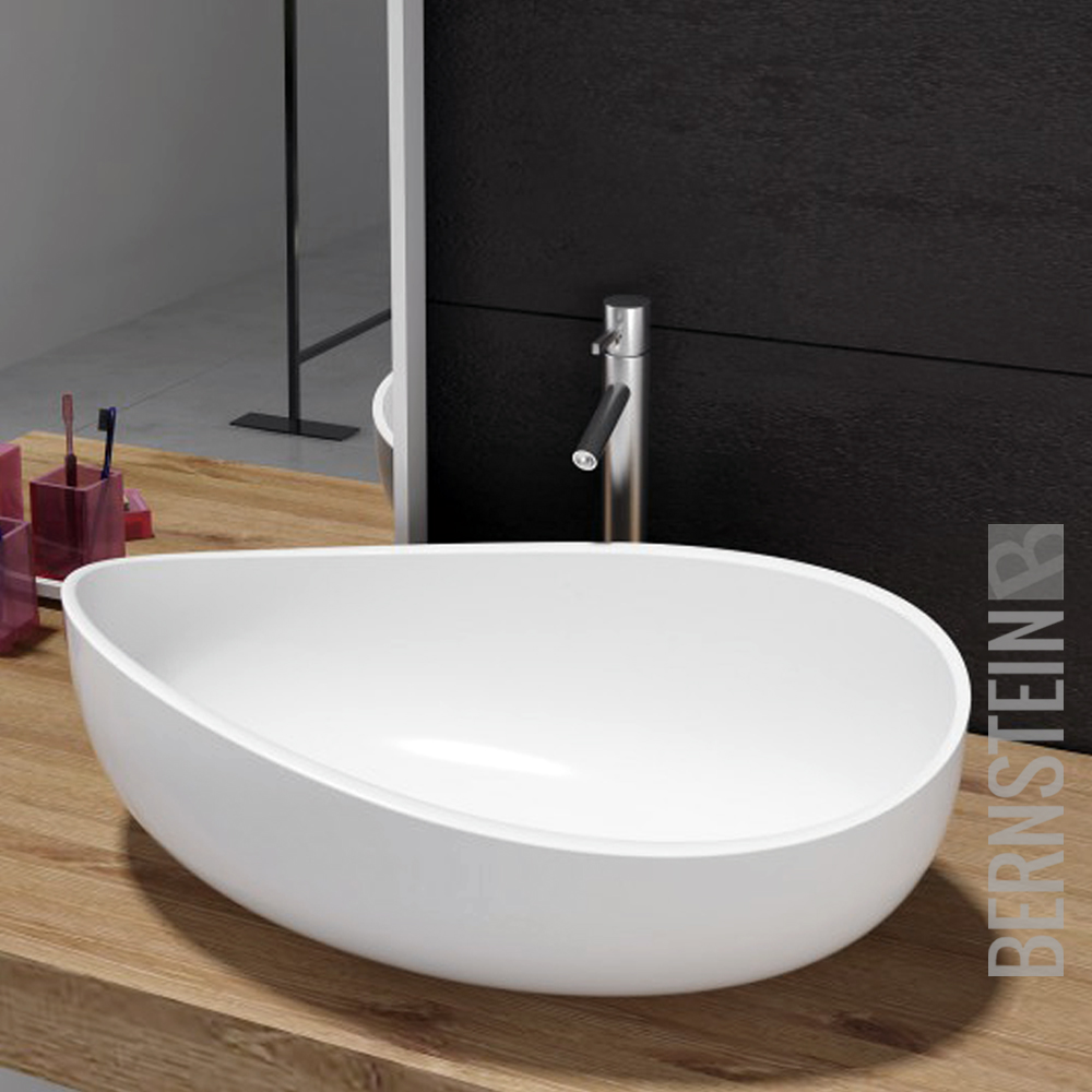 Aufsatzwaschbecken Mineralguss Waschtisch Waschbecken