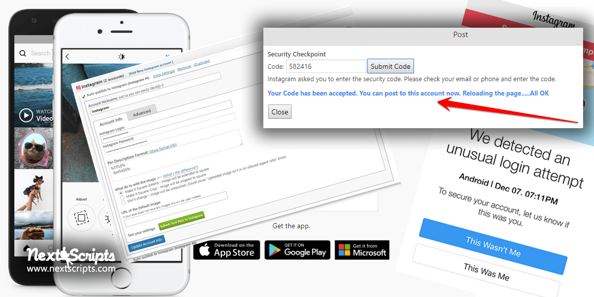 Instagram "checkpoint_required" Issue (Fixed) and SNAP Plugin for