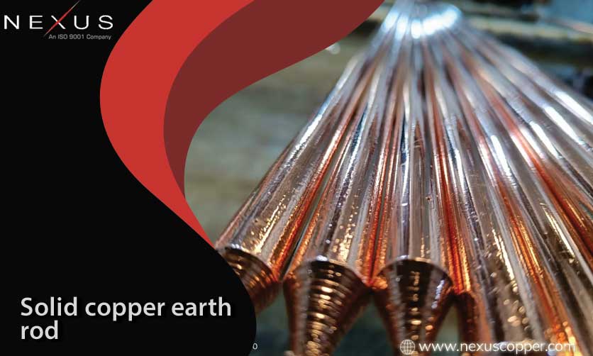 Solid copper earth rod and ground rods manufacturer in India