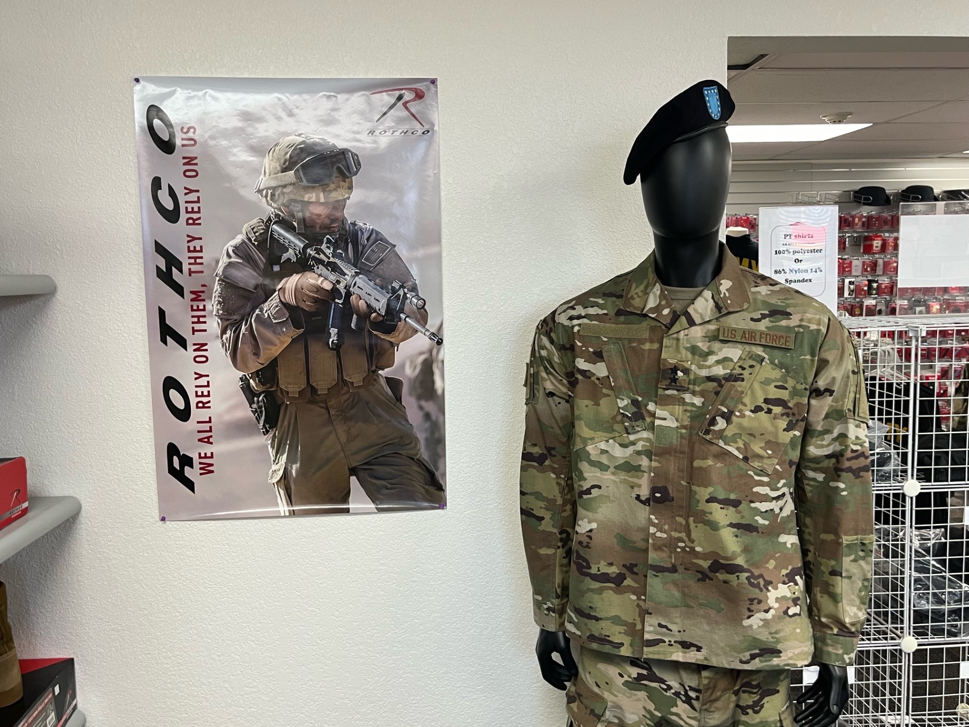 Military Clothing Store (Public is National Guard